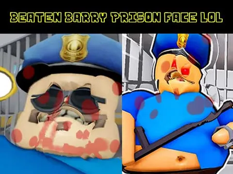 Play Beaten Barry Prison Face LOL - Free Online Puzzle
