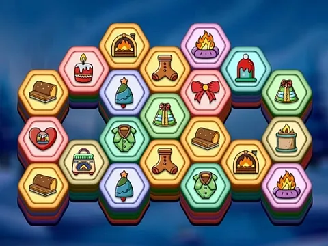 Play Winter Hexa Stack - Free Online Puzzle
